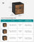 Foldable Storage Cubes - Fabric - Rustic Brown - Set of 8 for Organizing Clothes