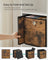 Foldable Storage Cubes - Fabric - Rustic Brown - Set of 8 for Organizing Clothes