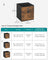 Foldable Storage Cubes - Fabric - Rustic Brown - Set of 8