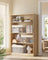 Set of 3 Large Fabric Storage Bins - Fabric - Cream White - Foldable Design