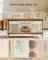 Set of 3 Large Fabric Storage Bins - Fabric - Cream White - Foldable Design