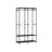 Portable Clothes Wardrobe - Fabric - Ebony Black - Foldable with Hanging Rods and Storage Shelves