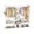 Clothes Rail - Metal - Natural Beige - 6 Shelves