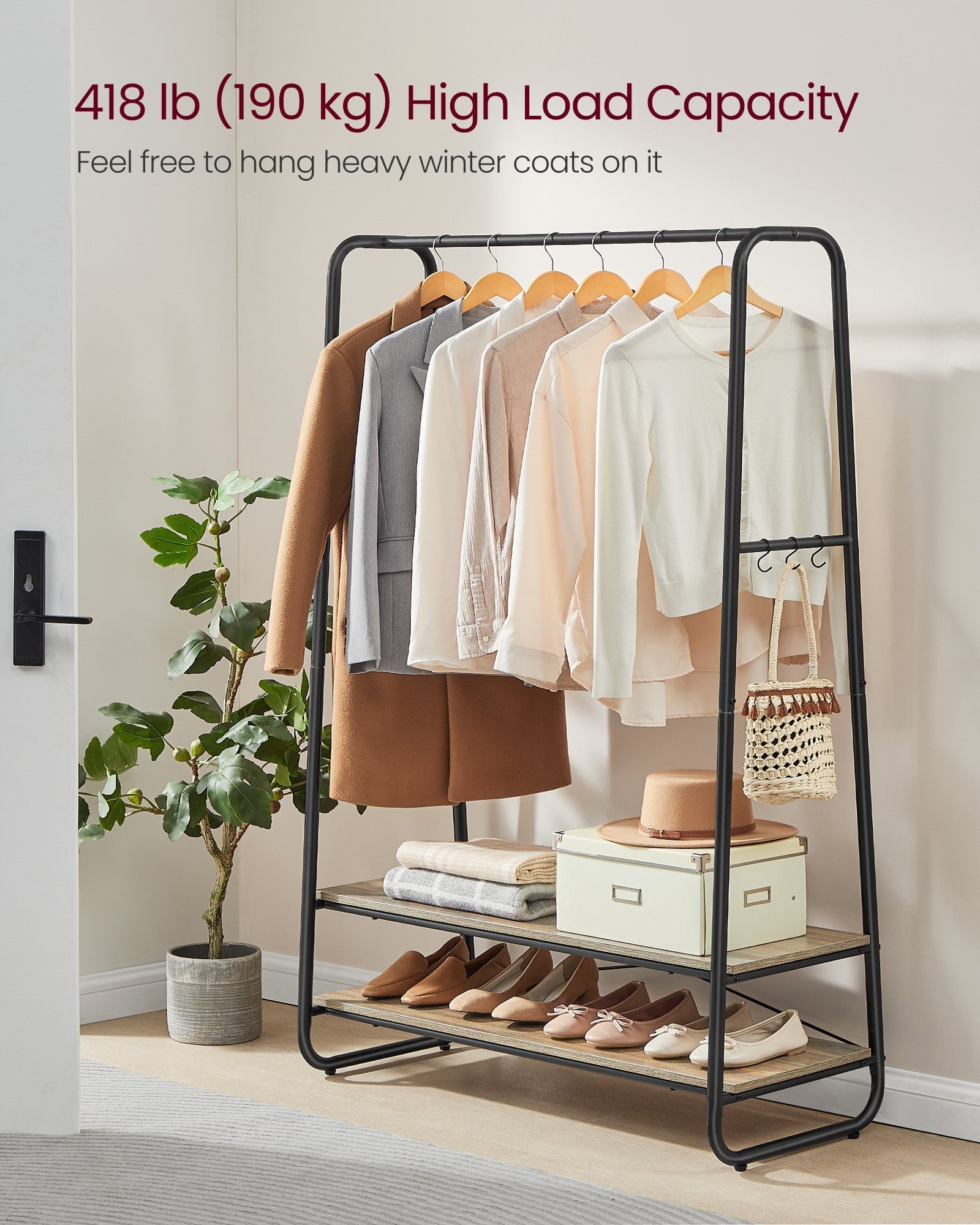 Clothes Rack - Steel - Turquoise Brown