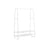 Heavy-Duty Clothes Rack - Steel - Rustic Brown and Black - Includes Shelves and S-Hooks