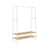 Clothes Rail - Steel - Oak Beige