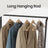 Garment Rack - Metal - Brown and Black - 5-Tier Shelves and 6 Hooks