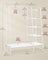 Clothes Rack - Metal - Cloud White - 5-Tier with Shoe Shelf and 6 Side Hooks