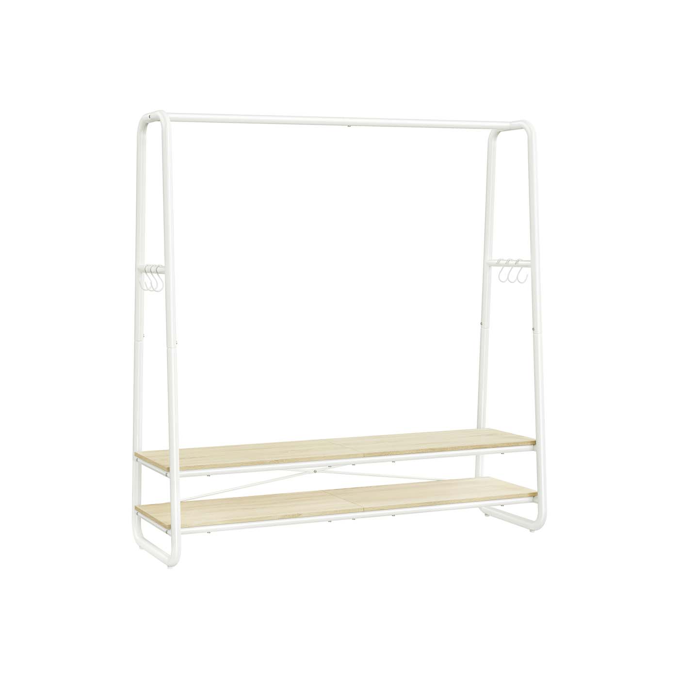 Clothes Rail - Steel - Rustic Brown and Black