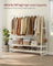 Clothes Rail - Steel - Rustic Brown and Black