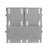 Stackable Storage Boxes - Metal Frame - Grey - Set of 3 with Lid and Magnetic Closure