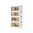 4-Tier Stackable Storage Box - 100L - PP Plastic - Wheels