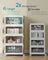 Storage Boxes with Lid - 100L - PP Plastic - 4-Tier Stackable