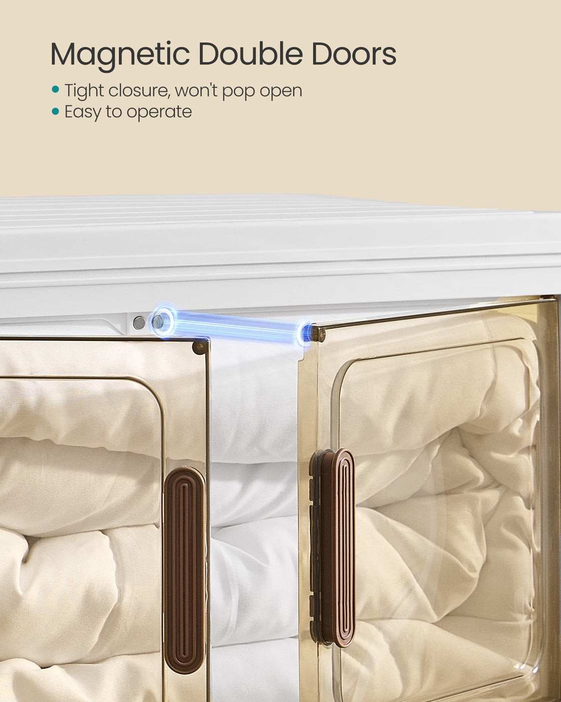Storage Boxes with Lid - 100L - PP Plastic - 4-Tier Stackable
