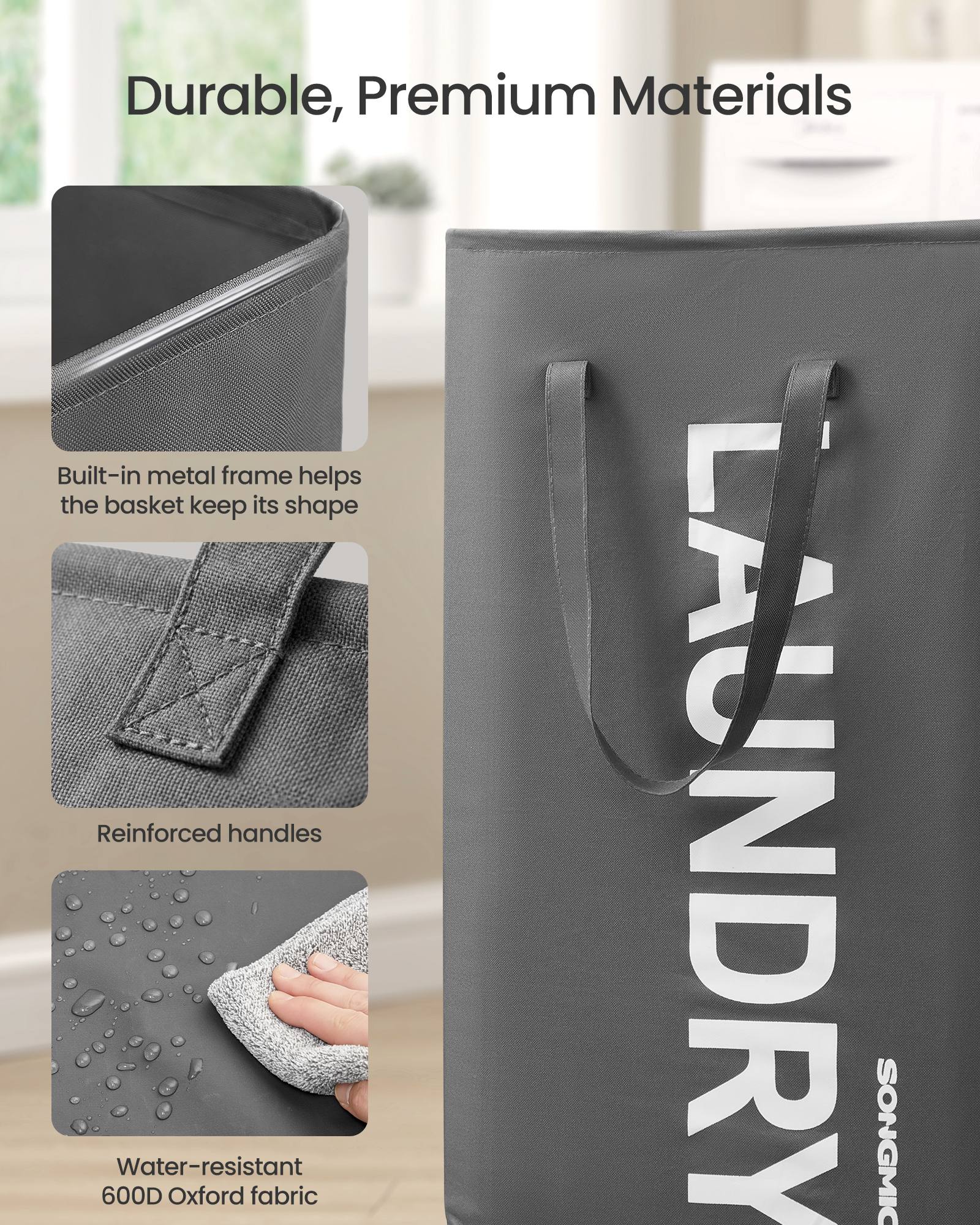 Kitchen Bin - With Pedal and Soft-Close Lid - 40 x 30 x 68 cm