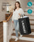 Laundry Baskets Foldable - Fabric and Steel - Ink Black