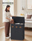 Laundry Basket - Fabric - Ink Black - Three Compartments with Washable Liner and Labels