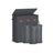 Laundry Basket - Fabric - Ink Black - Three Compartments with Washable Liner and Labels