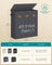 Laundry Basket - Fabric - Ink Black - Three Compartments with Washable Liner and Labels