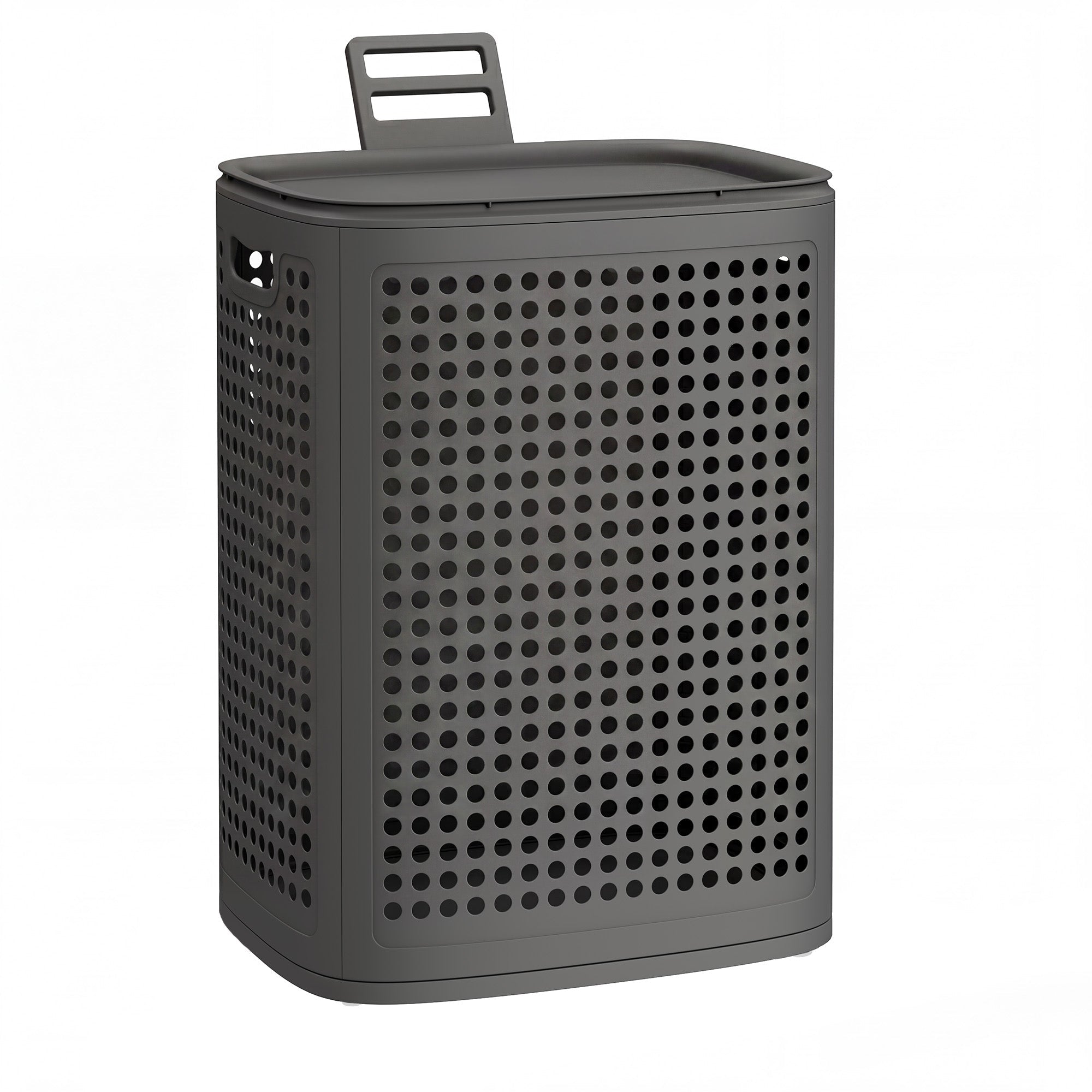Kitchen Bin - With Pedal and Soft-Close Lid - Dark Grey - 42.5 x 33 x 57 cm