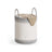 Laundry Hamper - Fabric - Dove Grey - 60 L with Lid and Handles