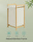 2-Compartment Laundry Basket - 100L - Bamboo Frame - Reinforced Lid