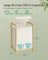 2-Compartment Laundry Basket - 100L - Bamboo Frame - Reinforced Lid