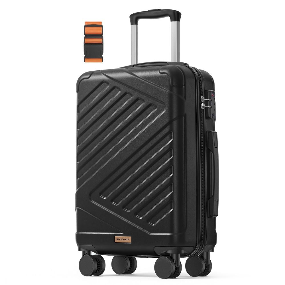 Hard Shell Suitcase Large TSA Lock Spinner Wheels - ABS Plastic and PA Plastic - Bijou Blue