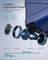 Hard Shell Suitcase Medium TSA Lock Spinner Wheels - ABS Plastic and PA Plastic - Bijou Blue