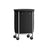 Round Laundry Hamper - Steel Frame - Grey - Removable Bag with Wheels