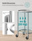 Round Laundry Hamper - Steel Frame - Grey - Removable Bag with Wheels