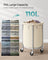Laundry Trolley - Steel Frame - Gray - 110L Capacity with Removable Bag and Wheels