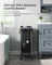 Laundry Basket - Steel - Ink Black - 90L with Removable Liner and Wheels