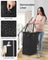 Laundry Basket - Steel - Ink Black - 90L with Removable Liner and Wheels