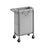 Laundry Basket - Steel Frame - Dove Grey - 90L Capacity with Removable Liner and Wheels