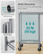 Laundry Basket - Steel Frame - Dove Grey - 90L Capacity with Removable Liner and Wheels