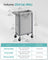 Laundry Basket - Steel Frame - Dove Grey - 90L Capacity with Removable Liner and Wheels
