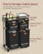 Rolling Laundry Hamper - Fabric - Ink Black - 150 L with Wheels and Removable Liners