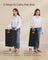 Rolling Laundry Hamper - Fabric - Ink Black - 150 L with Wheels and Removable Liners