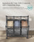 Rolling Laundry Sorter - 3 Removable Bags - Fabric - Slate Grey