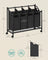 Rolling Laundry Sorter - 4 Removable Bags - Fabric - Ink Black