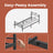 Single Bed Frame - Metal - Ink Black - Fits 190 x 90 cm Mattress