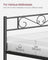 Single Metal Bed Frame - Metal - Black - No Box Spring Needed