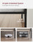 Double Bed Frame - Metal - Matte Black