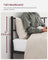 Double Bed Frame - Metal - Matte Black