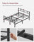 Double Bed Frame - Metal - Matte Black