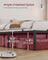 Metal Bed Frame - Matte Black - With Side Shelves