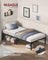Single Metal Bed Frame - Steel - Ink Black - 90 x 190 cm