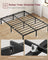 Double Metal Bed Frame - Steel - Ink Black - 135 x 190 cm