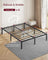 Double Metal Bed Frame - Steel - Ink Black - 135 x 190 cm